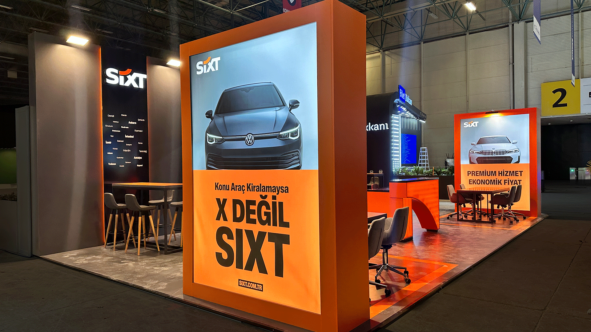 EFEX216, Exhibition Solutions, Fuar, Fuar Stand, Fuar Stand Tasarım, Exhibition Design, EFEX, Mimarlık, Fuar Sektör, Fuar İmalat, Mimari, Sixt, Bor Holding